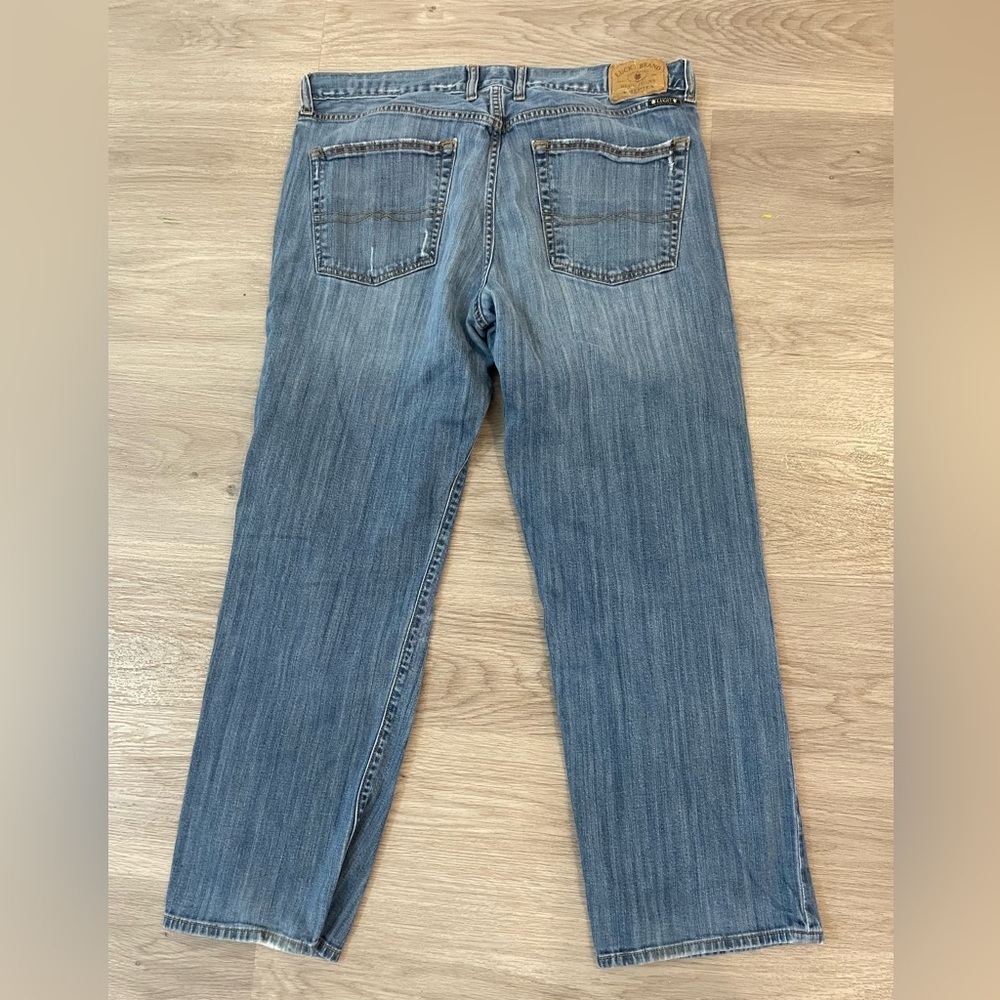Lucky brand men’s 361 vintage straight blue jeans, Size 36 and 29” inseam. - Picture 2 of 11